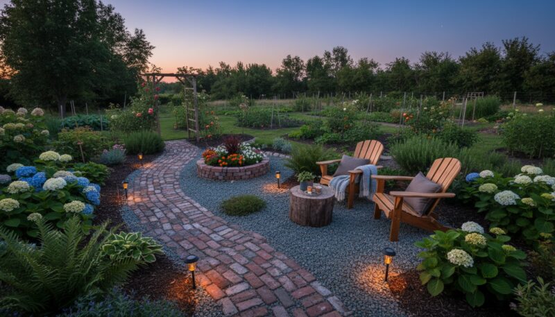 praktične staze u dvorištu sa ekonomičnim materijalima